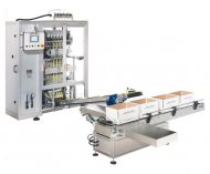  Многодорожечный вертикальный упаковочный автомат модели «ОМАГ СS» для фасовки жидких продуктов в «СТИК-пакет»